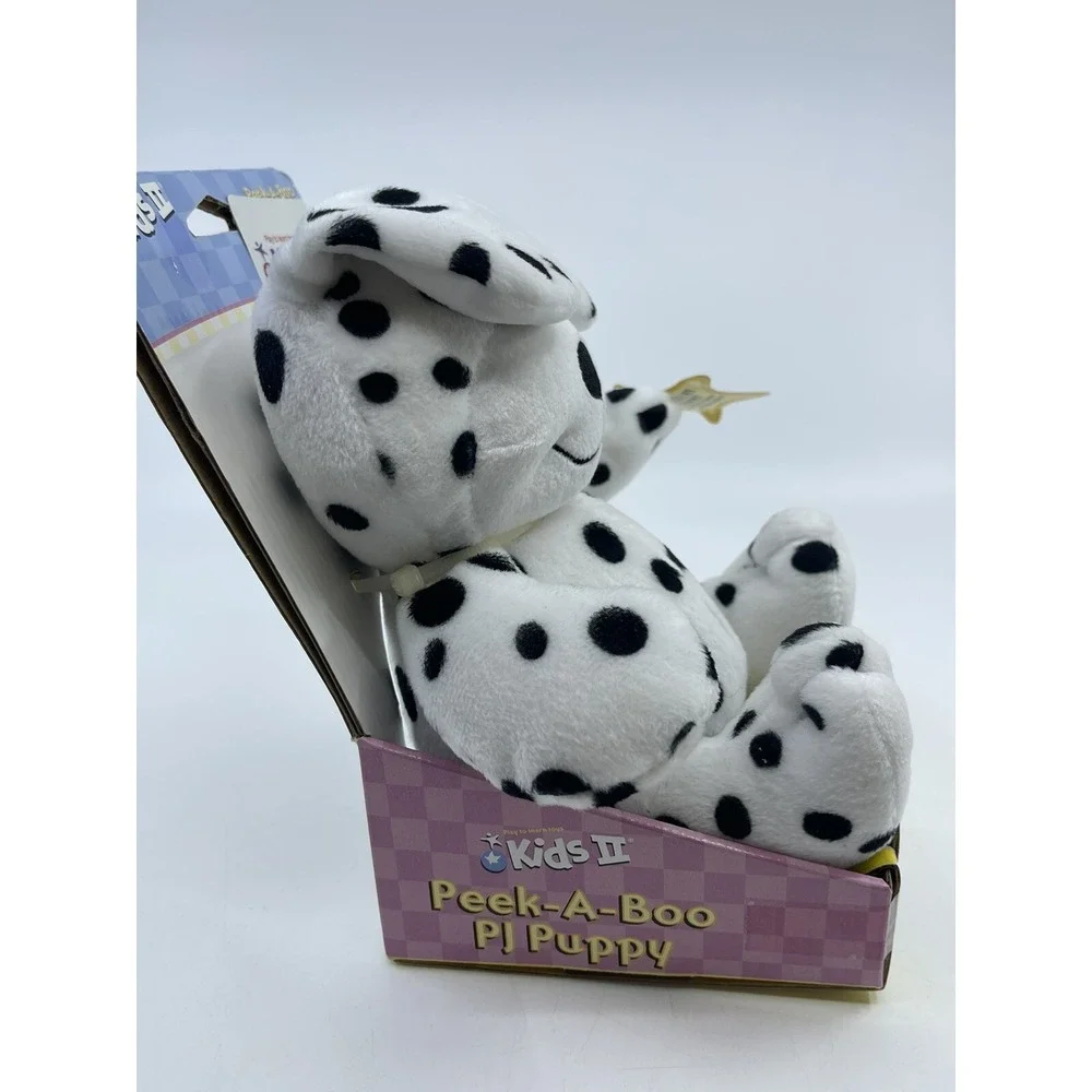 Kids 2 Peek-A-Boo PJ Puppy Dog Play To Learn Soft Toys Floppy Ears Dalmatian
